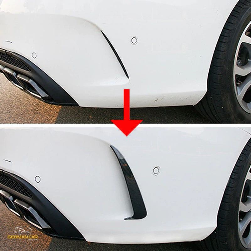 AERO FLAPS CARBON ACHTER VOOR MERCEDES W205 (LIMOUSINE) C-KLASSE