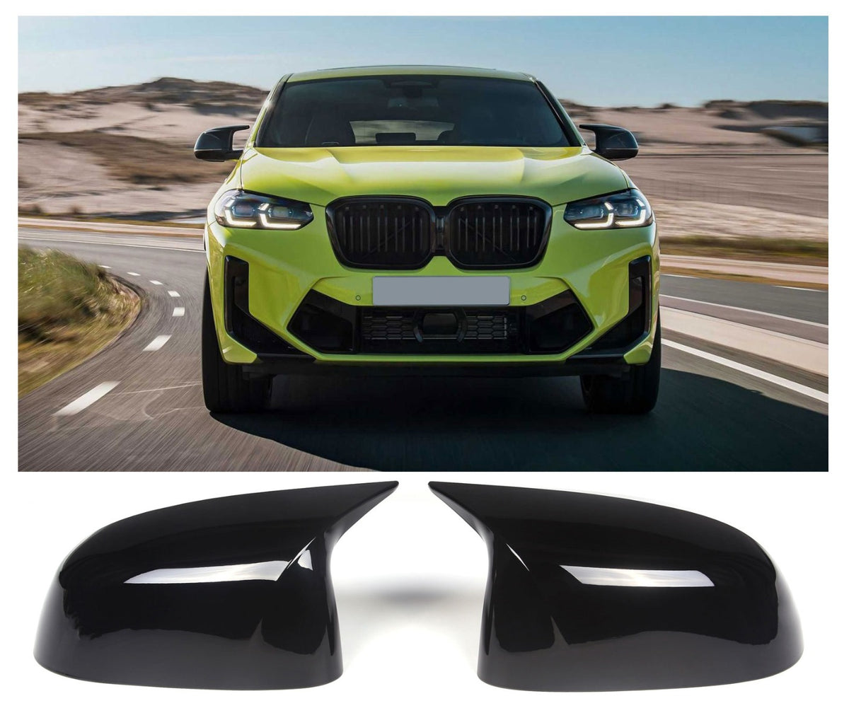 Spiegelkappen zwart ter vervanging geschikt voor BMW G01 G02 G05 G06 G07 | 2017-2022