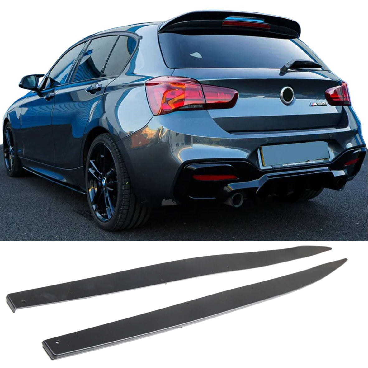 Sideskirts geschikt voor BMW 1 SERIE F20 en F21 LCI 2015-2019 (SET / ABS)