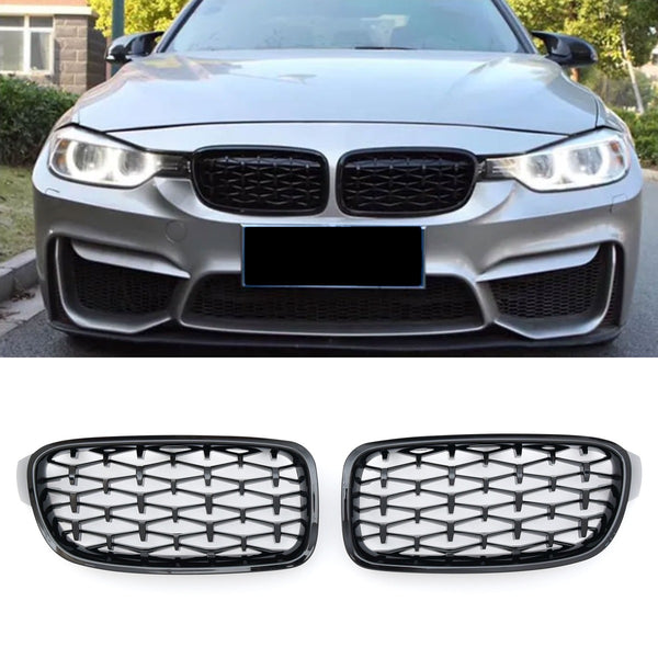 Sport Grille geschikt voor BMW 3-Serie F30 & F31 hoogglans zwart