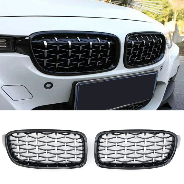 Sport Grille geschikt voor BMW 3-Serie F30 & F31 hoogglans zwart + chroom