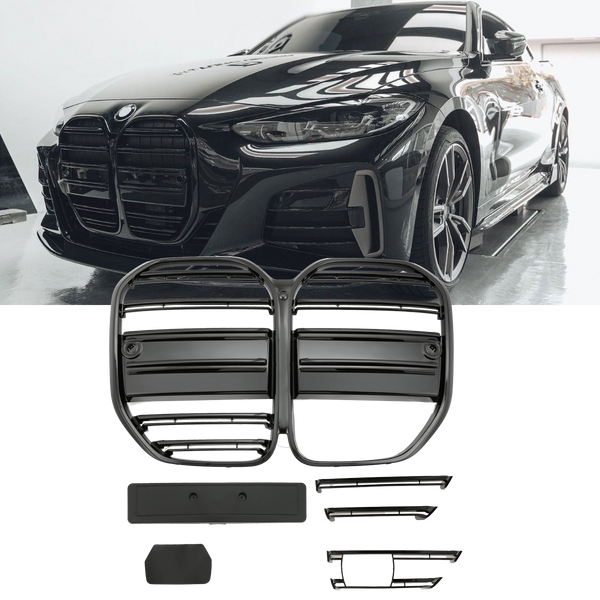 Sport Grille geschikt voor BMW 4-Serie G22 en G23 glans zwart