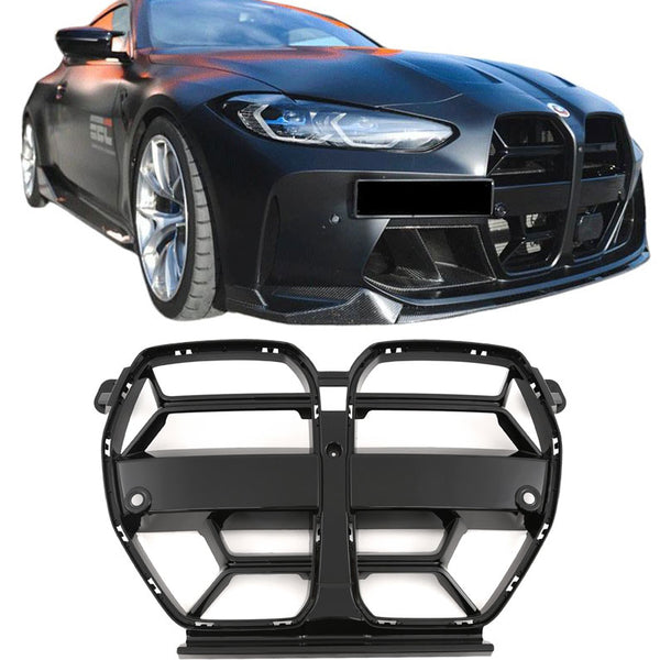Sport Grille geschikt voor BMW 3-Serie M3 (G80 & G81) + 4-Serie M4 (G82 & G83) hoogglans zwart
