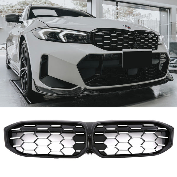 Sport Grille geschikt voor BMW 3-Serie G20 en G21 (Facelift) dubbele spijl chrome + zwart
