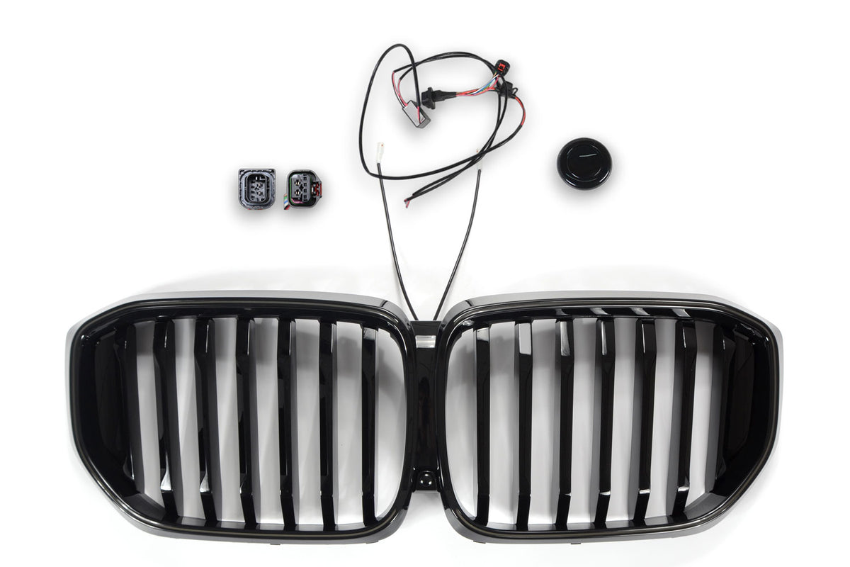 Grille glans zwart met LED Rahmen geschikt voor BMW X5 G05 LCI | 2023-2026