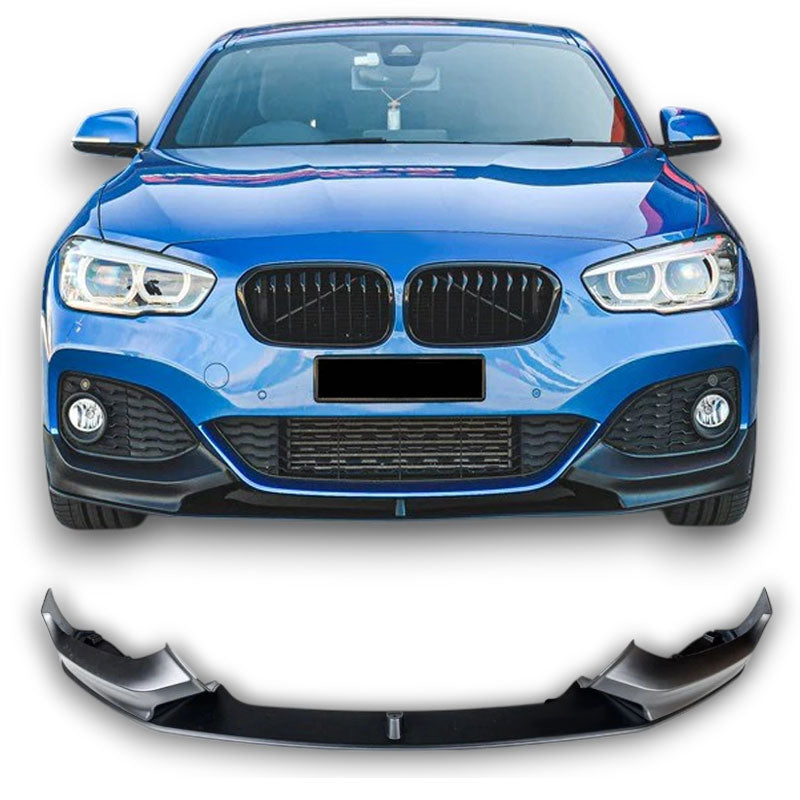 Splitter voorspoiler spoiler lip passend voor BMW 1 serie F20 F21 LCI met M-Tech pakket 2015-2019