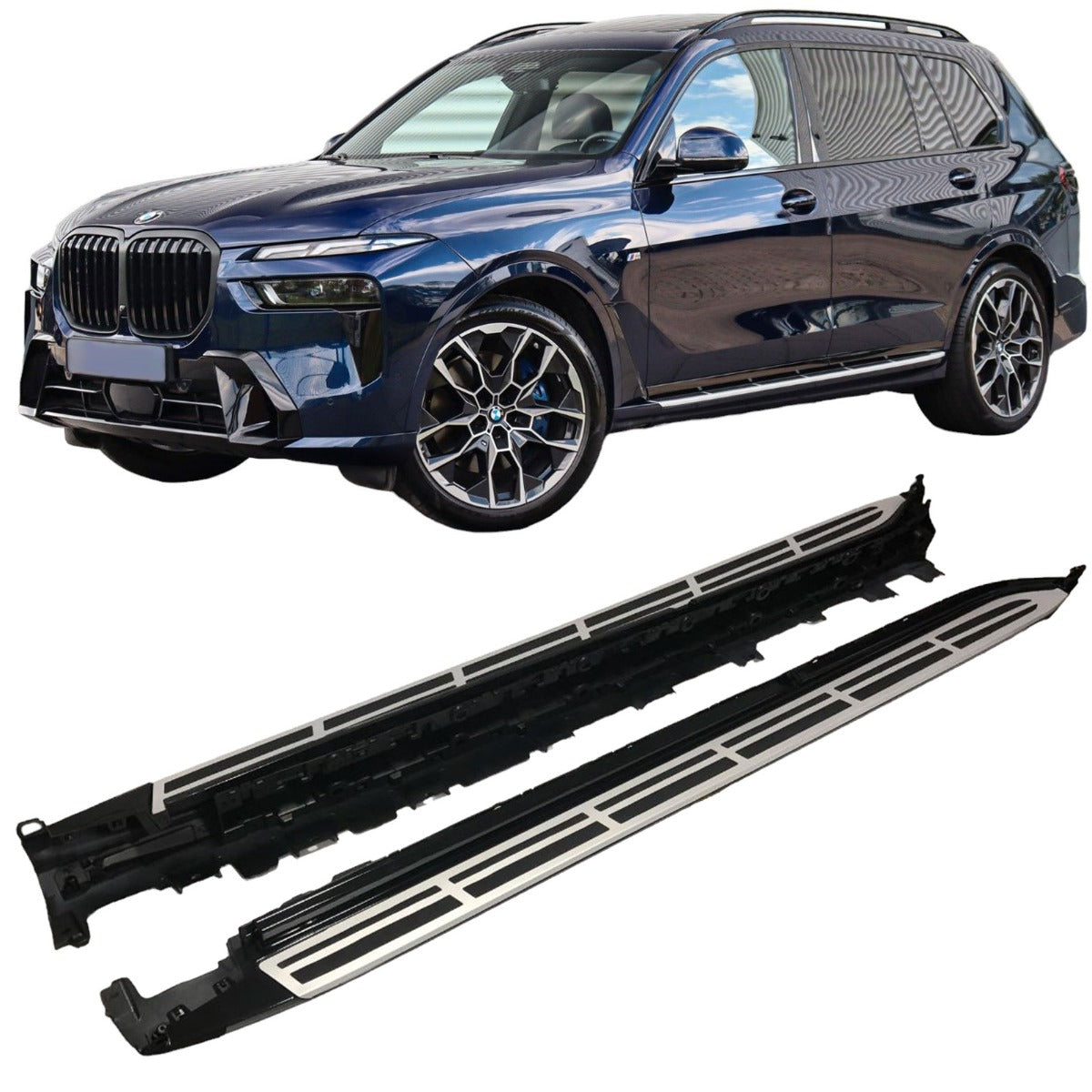 Aluminium Treeplanken met Antislip Noppen geschikt voor BMW X7 G07 | 2019-2026