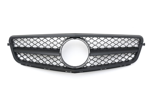 Sport Grille geschikt voor Mercedes W204 C-Klasse AMG Optiek mat zwart