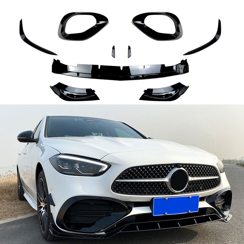 voorspoiler Spoilerlip Spoiler Aero geschikt voor W206 S206 C-Klasse AMG Line | 2021-2026