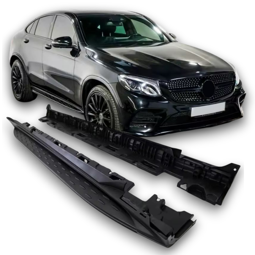 Aluminium Treeplanken met Antislip Noppen geschikt voor Mercedes W253 GLC | 2015-2022
