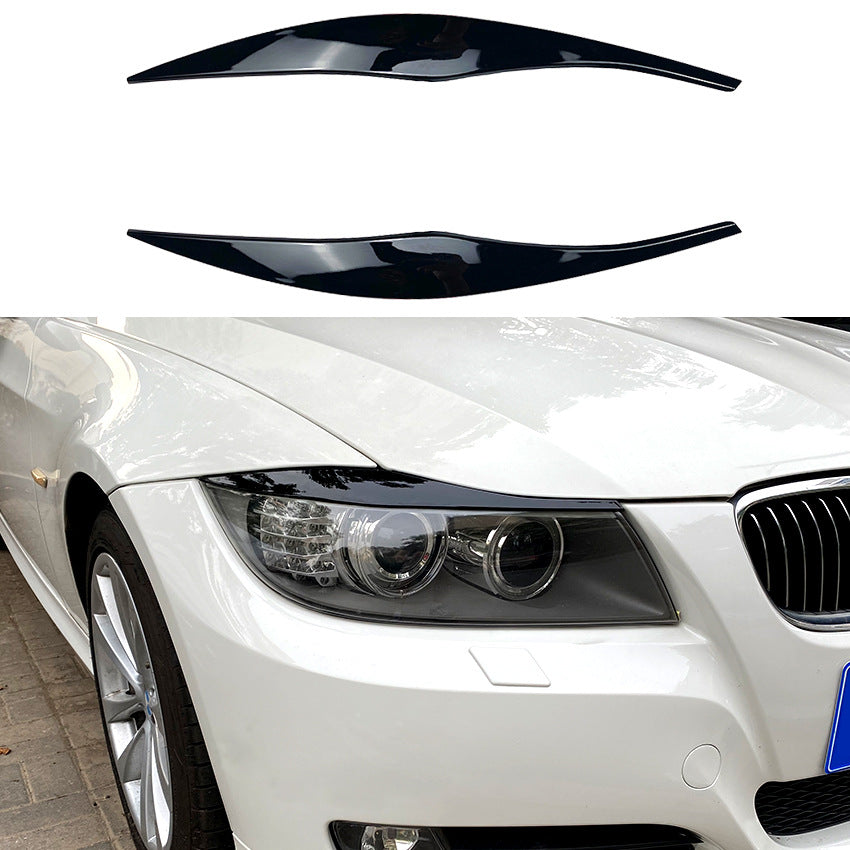 Booskijkers koplampspoiler geschikt voor BMW 3-Serie E91 E91 Bouwjaar 2005-2012 (pre-facelift) hoogglans zwart