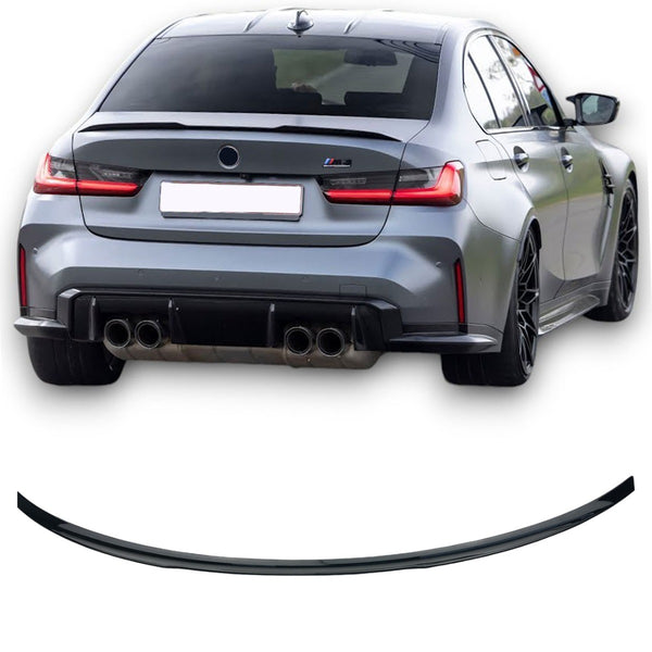 Kofferbak spoiler geschikt voor BMW 3-Serie G20 (Sedan) hoogglans zwart