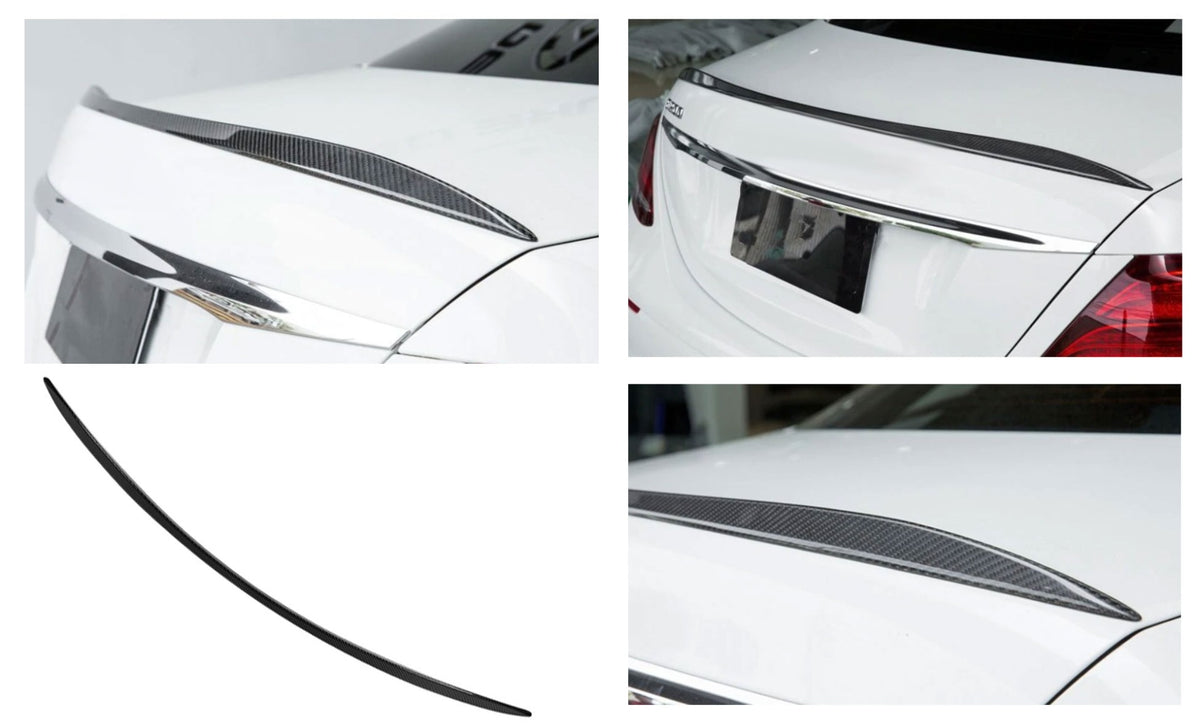 Kofferbak spoiler geschikt voor Mercedes W213 E-Klasse 2016-2023 carbonprint