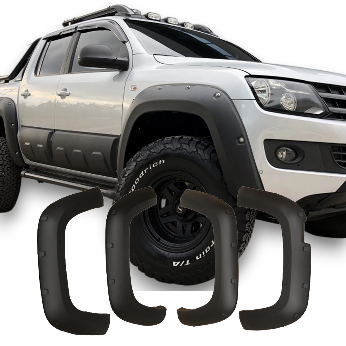 APEX - Jumbo spatbordverbreders geschikt voor Volkswagen Amarok MK1 Facelift (2016–2021)