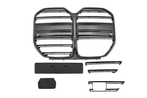Sport Grille geschikt voor BMW 4-Serie G26 Gran Coupe glans zwart