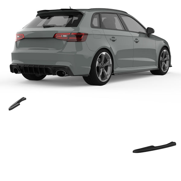 APEX - Diffuser zijsplitter geschikt voor Audi RS3 8V Sportback (2015–2016)
