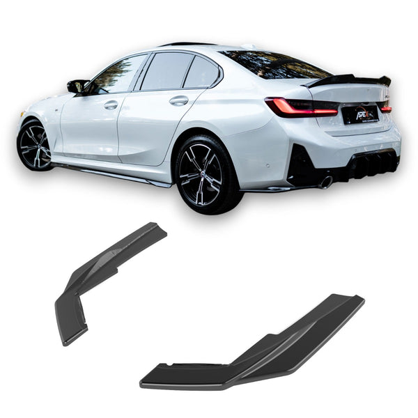 APEX - Diffuser zijsplitter geschikt voor BMW 3 Serie G20/G21 M-Pack Facelift (2022+)
