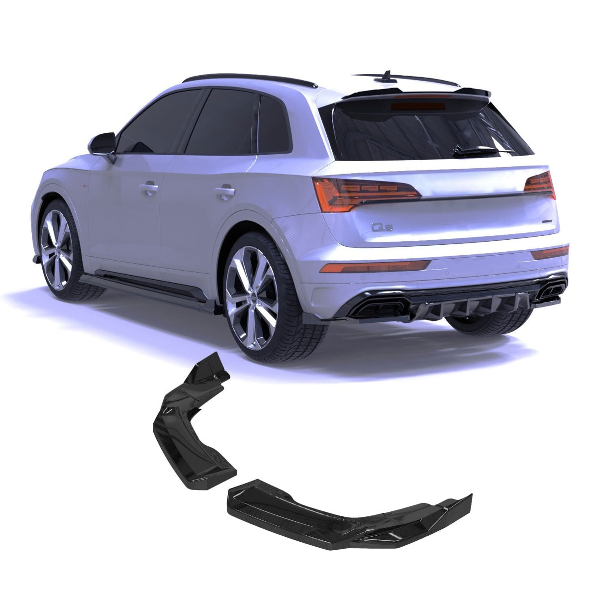 Seiten Splitter geschikt voor AUDI (S)Q5 S-Line SUV / Sportback Mk2 Facelift | 2020–2024