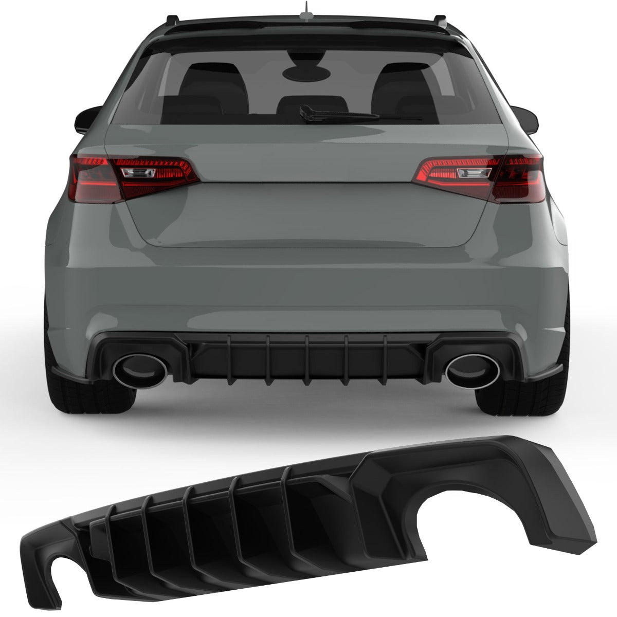 APEX - Diffuser geschikt voor Audi RS3 8V Sportback (2015–2016)