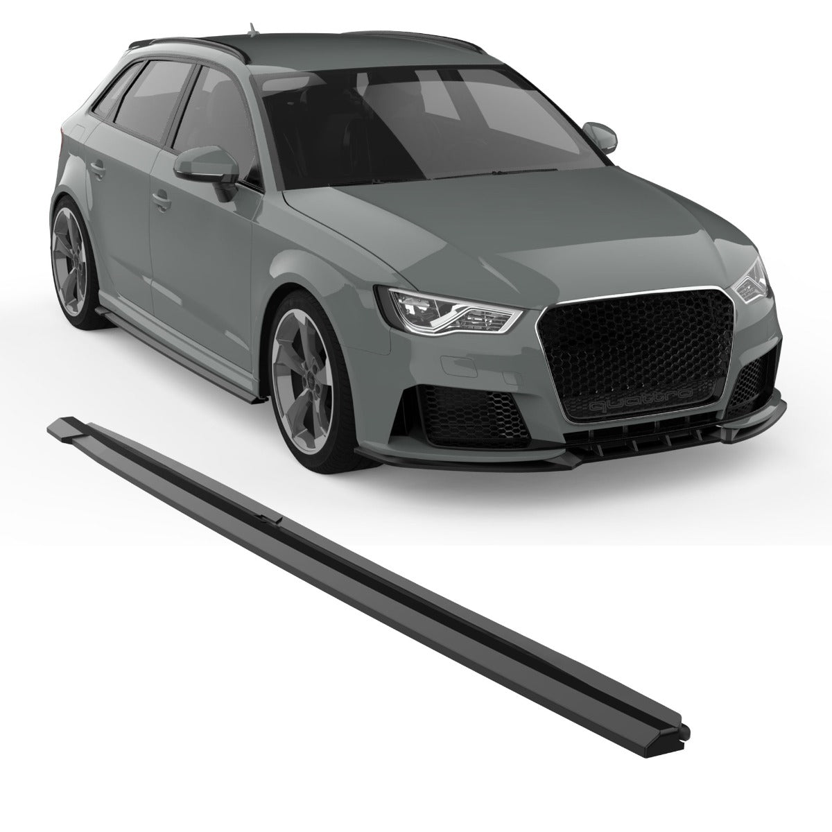 APEX - Zijskirts geschikt voor Audi RS3 8V Sportback (2015–2020)