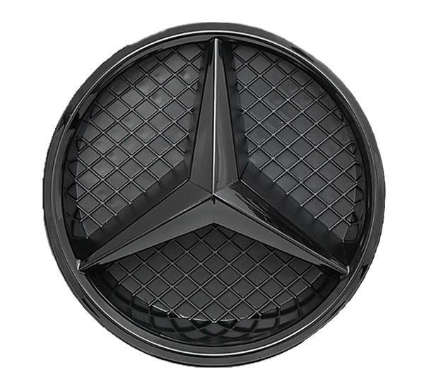 ORIGINAL MERCEDES EMBLEM MATT LACKIERT + GRUNDTRÄGER PASST FÜR GCP GRILLS